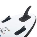 vidaXL Nafukovací Stand up paddleboard, čierno biely