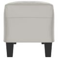 vidaXL Lavička bledosivá 100x35x41 cm látka z mikrovlákna