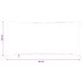 vidaXL Poťah na podložku 2 pcs HEERLEN Antracitová 40 x 80 cm manšestr