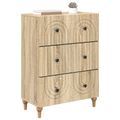 vidaXL Zásuvkový kabinet Dub sonoma 66 x 34,5 x 90 cm Kompozitné drevo