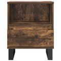 vidaXL Nočný stolík dymový dub 40x35x50 cm kompozitné drevo