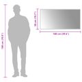 vidaXL Zrkadlo do kúpeľne s LED Priehľadná 100 x 50 cm tvrdené sklo