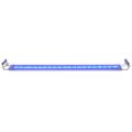 vidaXL Akváriová LED lampa 120-130 cm, hliník, IP67