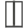 vidaXL Nohy barového stola v tvare T, 2 ks, antracitové, 60x35x(90-91) cm, oceľ