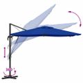 vidaXL Roma Parasol Modrá 286 x 284 x 265 cm Hliník a polyester