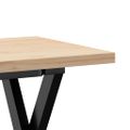vidaXL Konferenčný stolík v tvare X 110x40x45,5 cm borovica a oceľ