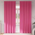 vidaXL Záclony na zatemnenie s krúžkami 2 ks Jasná ružová 260 x 140 cm