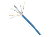 Horizontálny kábel - 305 m - 5.3 mm - UTP - CAT 6 - IEEE 802.3af/IEEE 802.3at/IEEE 802.3bt - neobsahuje halogény, vnútorný, pevný - modrá
