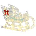 vidaXL Sob s sane 200 LED Teplá biela 70 x 26 x 129 cm PET