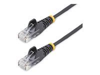 25cm Black Slim CAT6 Ethernet kábel - N6PAT25CMBKS