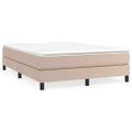 vidaXL Boxspring posteľ s matracom kapučínová 140x190 cm umelá koža