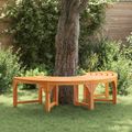 vidaXL Stromová lavička 4 -Seater 160 x 80 x 45cm Prírodná