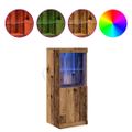 vidaXL LED komoda Staré drevo 41 x 37 x 100 cm Kompozitné drevo