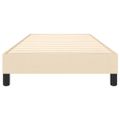 vidaXL Posteľný rám s boxspringom krémová 100x200 cm látka