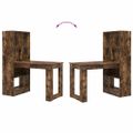 vidaXL Stôl Dymová dub Kompozitné drevo 122 x 67 x 145 cm