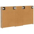 vidaXL Set kabinetov do kúpeľne 3 ks 130 x 14,5 x 70 cm