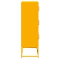 vidaXL Highboard horčicová žltá 68x39x123 cm Oceľ