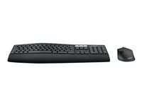 Sada klávesnice a myši - bezdrôtová - Bluetooth, 2.4 GHz - AZERTY - francúzska