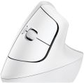 Logitech Lift for Mac Vertical Ergonomic Mouse - White   Vertikální myš, optická, 6 tlačítek, bezdrátová, Bluetooth Vertikální ergonomická myš, Mac, Bluetooth, 400-4000 DPI, 6 tlacítek, baterie 24 mesícu, pro malé až strední ruce