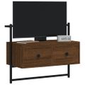 vidaXL TV skrinka nástenná hnedý dub 60,5x30x51 cm kompozitné drevo
