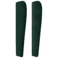 vidaXL Čelo postele so záhybmi tmavozelený 93 x 23 x 118/128 cm zamat