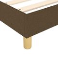 vidaXL Posteľný rám s boxspringom tmavohnedá 120x200 cm látka