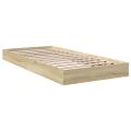 vidaXL Posteľný rám bez matraca dub sonoma 90x200 cm kompozitné drevo