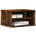 vidaXL Stojan na tlačiareň dymový dub 40x32x22,5 cm kompozitné drevo