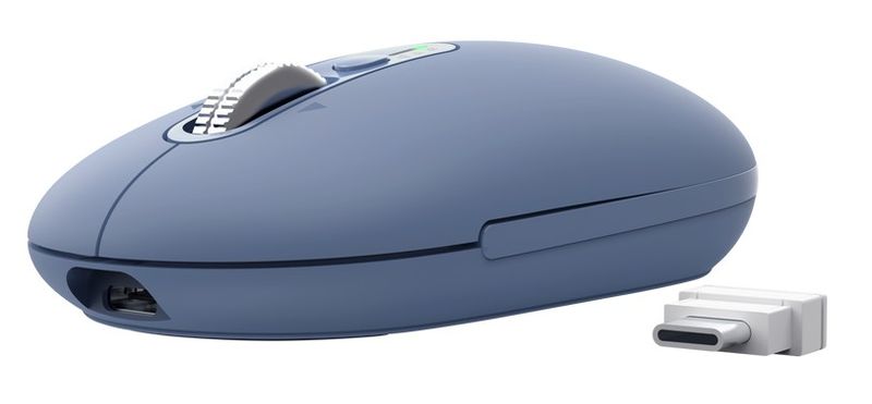 Trust Seron Slim/Kancelárska/Optická/3 200 DPI/USB+BT/Modrá