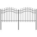 vidaXL Záhradný plot WOERDEN 240 x 140 cm Povrchovo upravená oceľ Sivá