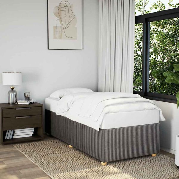 vidaXL Rám postele bez matraca Taupe 80x200cm Látka