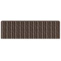 vidaXL Samolepiace schodové rohože 15 ks 65 x 21 x 4 cm Non-Slip Hnedá