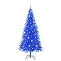 vidaXL Vianočný stromček Modrá 180 cm PVC