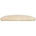 vidaXL Schodové rohože 30 ks 65x21x4 cm krémové, polkruhové, veľké