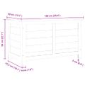 vidaXL Vonkajší box na vankúše antracitový 100x50x56 cm jedľový masív