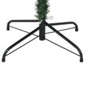 vidaXL Umelý výklopný vianočný stromček so snehovými vločkami 150 cm
