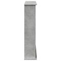vidaXL Obloženie krbu betónovosivé 75x20x87,5 cm kompozitné drevo