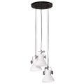 vidaXL Závesná lampa 25 W biela 30x30x100 cm E27