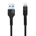 Kábel Maxlife MXUC-01 USB - Lightning 1,0 m 2A čierny nylon