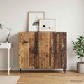 vidaXL Servírovacia skriňa Staré drevo 89 x 34,5 x 80 cm
