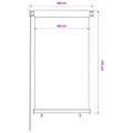vidaXL Vonkajšia zatemňovacia roleta 85 (Š) x 140 (V) cm tmavozelená HDPE