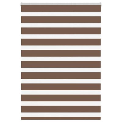 vidaXL Zebra roleta hnedá 95x150 cm šírka látky 90,9 cm polyester