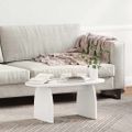 vidaXL Konferenčný stolík Biela 80 x 40 x 35 cm