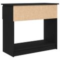 vidaXL Konzolový stolík so zásuvkami čierny 85,5x38,5x74,5 cm