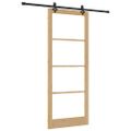 vidaXL Posuvné dvere ORKDAL 93 x 232 cm Prírodná a čierna