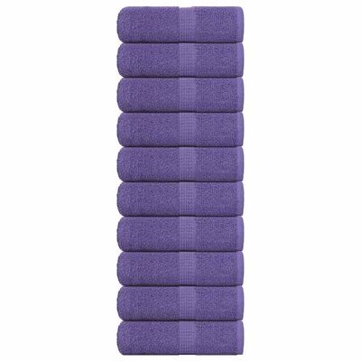 vidaXL Utierky na umývanie FROGN 10 ks fialové 30x30 cm 360 g/m²