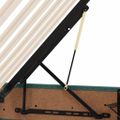 vidaXL Úložná posteľ s čelnou doskou Tmavozelená 140 x 190 cm Zamat