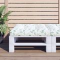 vidaXL Poduška na paletovú pohovku vzor listov 80x80x12 cm látka