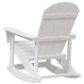 vidaXL Adirondack hojdacie kreslá 2 ks Biela HDPE