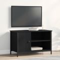 vidaXL TV skrinka 80 x 40 x 50 cm Čierny dub Kompozitné drevo